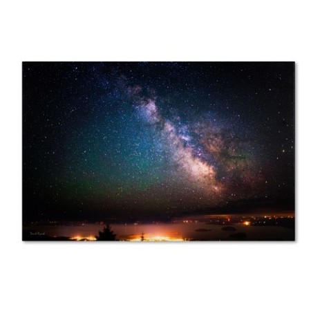 TRADEMARK FINE ART David Ayash 'Milky Way Over Acadia National Park - Maine', 22x32 MA0513-C2232GG